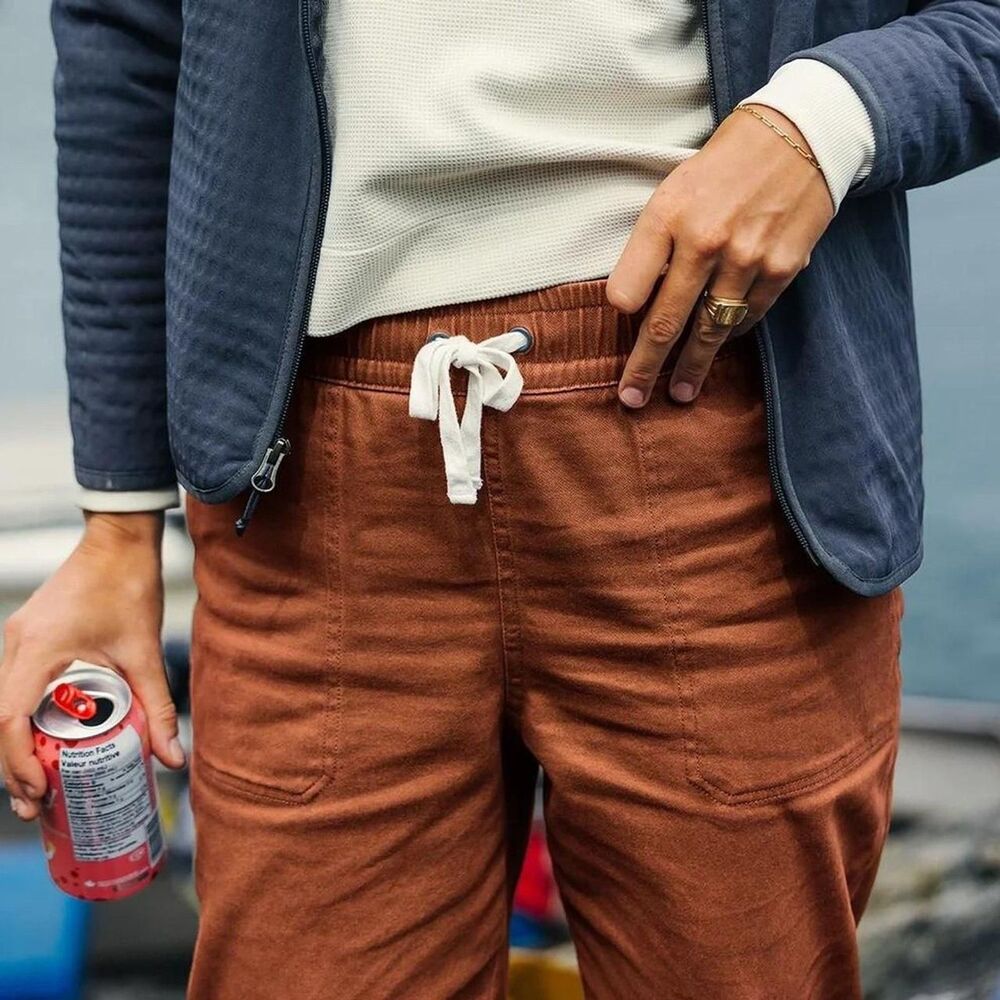 Everyday Drawstring Utility Pants - Rust - Picture 3 of 4